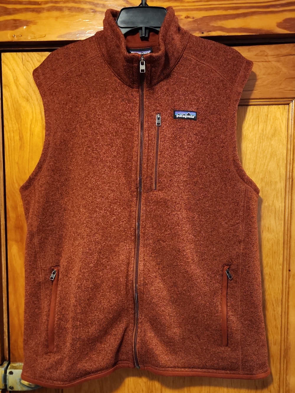 Patagonia Better Sweater Fleece Vest In Barn Red with Chest Zip Pocket Men's XL